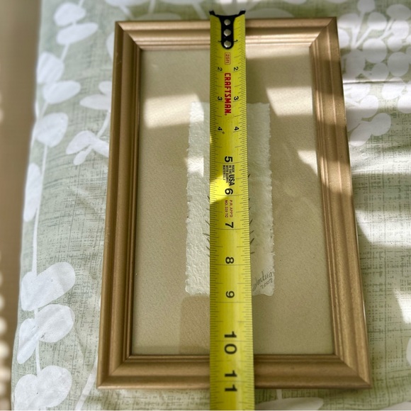 VTG Handmade Framed Floral Crafted Cottagecore Art Wall Hanging Decor - Picture 4 of 6